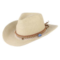 Sun Hat Western Cowboy Packable Women Brim Trilby Straw Beige Style Floppy Big