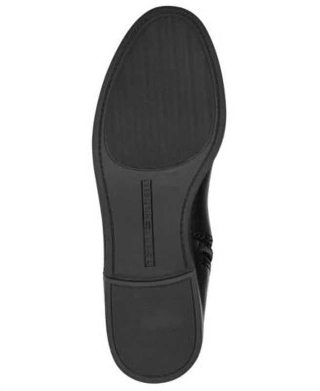 M Zip-Up Heel TOMMY Boot Block HILFIGER Padded 7 Imina Flex Gore Black Riding Logo Womens WC
