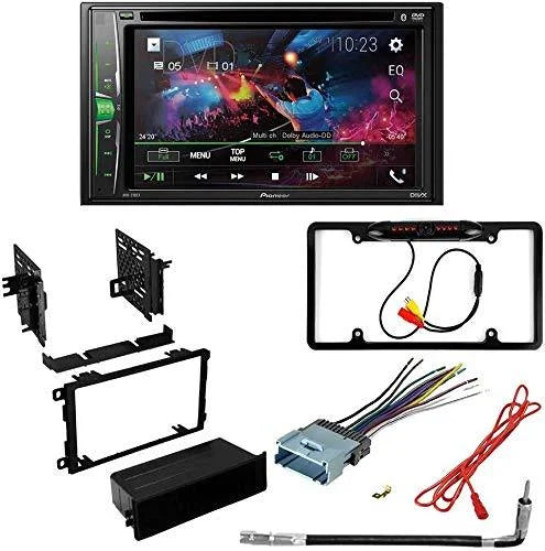 Double Camera/Installation 2002-2004 with Digital Bundle Pioneer Touchscreen Kit/in-Dash Bluetooth/Backup DIN DVD/CD Receiver Bravada Stereo AM/FM W/ Car 6.2" for AVH-241EX Media KIT4835 Oldsmobile