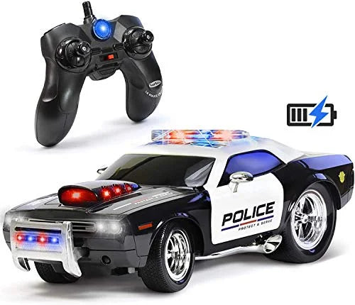 Kids and Control Remote KidiRace Control for Durable, Police to Car Easy RC Fun