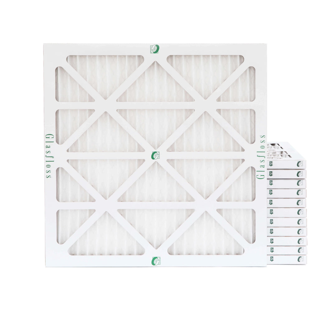 Pleated of 11-1/2 x 12 MERV Size: 11-1/2 Actual Air Filters Glasfloss. 12x12x1 Pack 7/8 x by 10