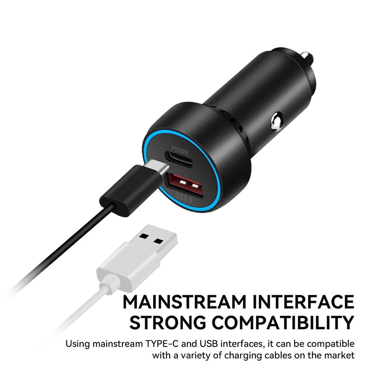 PD Mini Charger Adapter Charging USB-C Super Pro DJI Car 2/Mini 3 Fast QC3.0 for