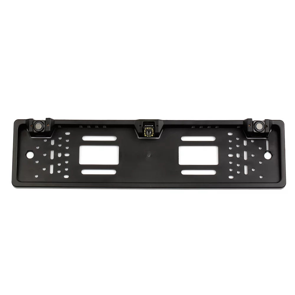Rear Sensor 12 Plate LED European Dcenta Parking Reversing System License Camera with Frame Camera Backup View