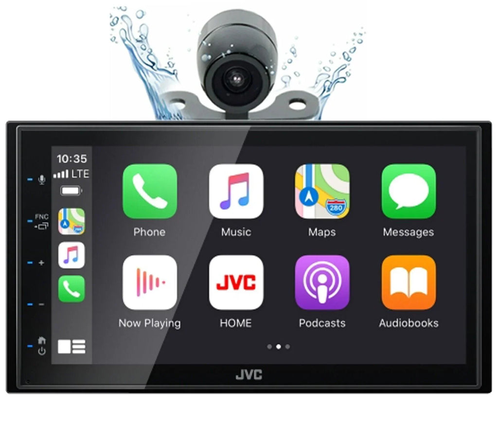 '+ For Mirroring Media Player USB JVC 6.75" Bluetooth Camera 2 Android DIN KW-M180BT Backup