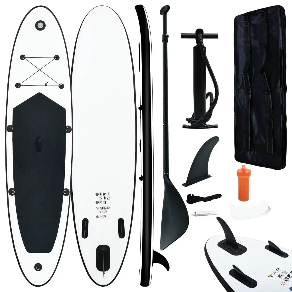 Set Stand Black and Buyweek White Board Inflatable Paddle up