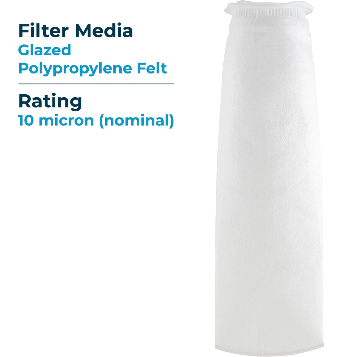 (Case BP-420-10 (20”) Felt Glazed 155388-03 10 Polypropylene SP-BP-420-10 40) Liquid #4 SpiroPure Micron Bag of Filter