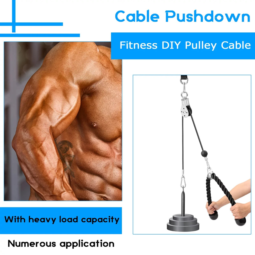 Arm Equipment Machine Blaster Lifting Hand Cable Training Biceps Loading Attachment Fitness System Strength Triceps DIY Pulley Pin