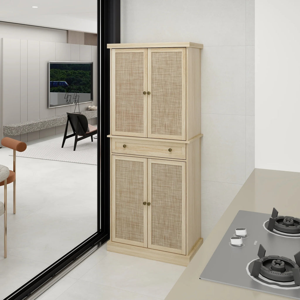 Inner Cabinet Drawer, Shelves, with with Storage 4 1 4 Door Adjustable Cabinet
