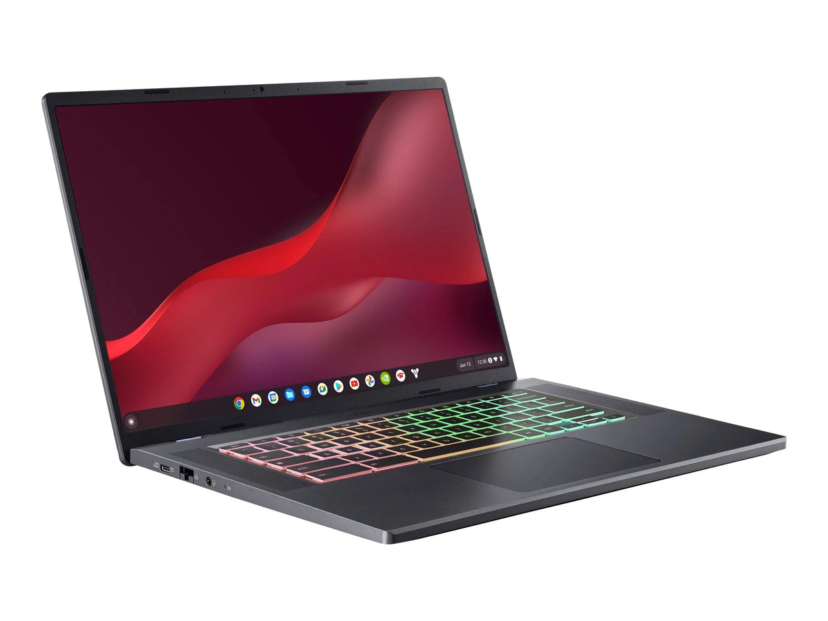 '- kbd: 120 4.4 NVMe titanium up Chromebook 16 (WQXGA) 1240P - - GHz @ 16" RAM OS to 2560 256 - 1600 Chrome Graphics GB CBG516-1H i5 Core GE SSD Intel 516 - 6E - - - Acer Iris IPS x - Intel Xe Hz - GB gray US Wi-Fi /
