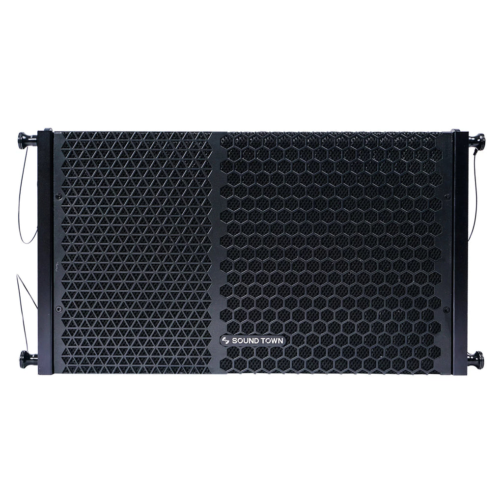 Clubs, Line 1 ZETHUS and Restaurants, X 10-inch Speaker Series for Stages, Array Four Black Line System Sound Powered Town Array Churches Compact with Bars, Schools Speakers,