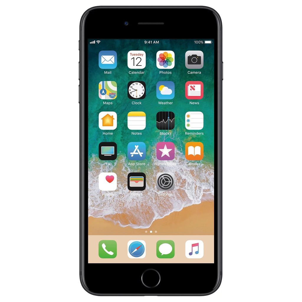 Apple - Black GSM 7 GB, - iPhone Unlocked Fully (Refurbished) CDMA compatible Plus, 32 and Restored
