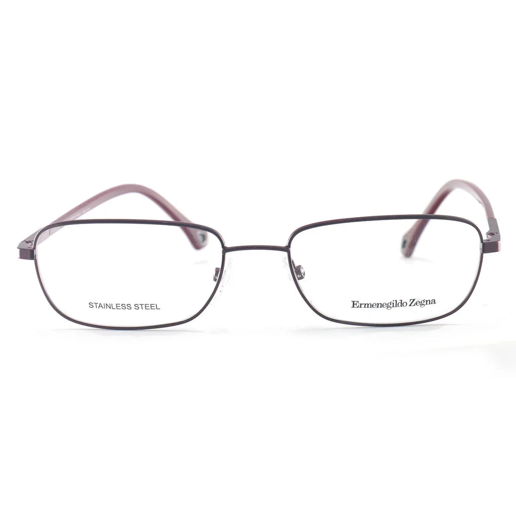 Eyeglasses Rectangle Zegna 53 Men's 17 140 VZ3186 SBY Ermenegildo Burgundy