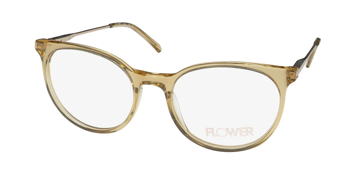 DESIGNER EYEGLASS FRAME/EYEWEAR WOMENS AZALEA 6048 FULL-RIM FLOWER CLASSIC SHAPE