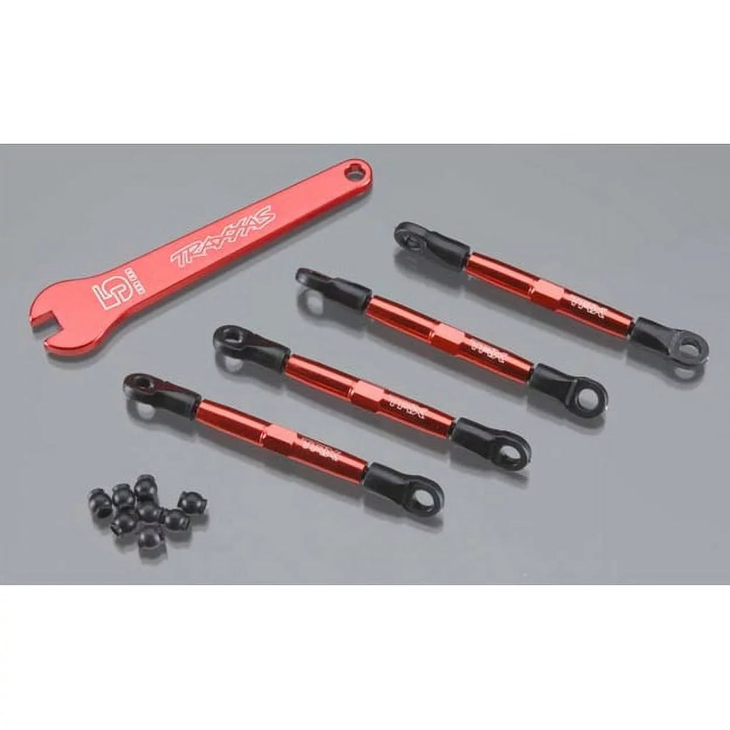 Toe (Red) Aluminum Traxxas Links (Front/Rear) (4)