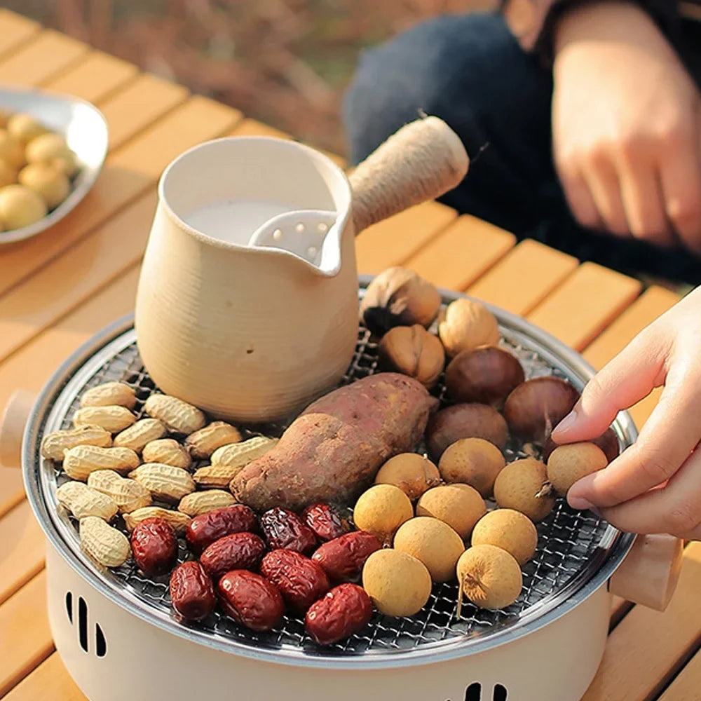 Cooking Grill Charcoal BBQ Ideal for Stove Camping Dcenta Barbecue Portable