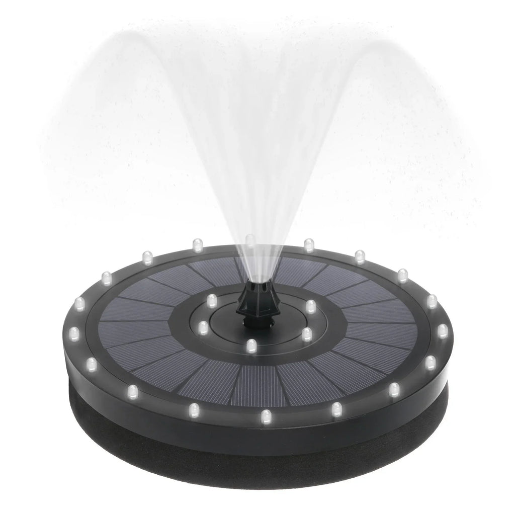 Power Submersible Pond Garden Watering Kit Solar Water Panel Pump Pool Geyser