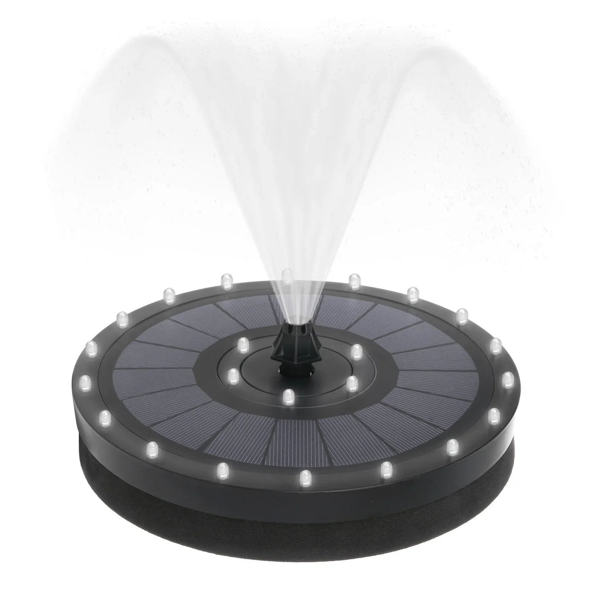 Power Submersible Pond Garden Watering Kit Solar Water Panel Pump Pool Geyser