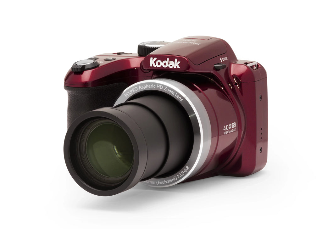 Digital AZ401 HD720p video PIXPRO (Red) KODAK Camera - Bridge 40X 16MP Zoom Optical