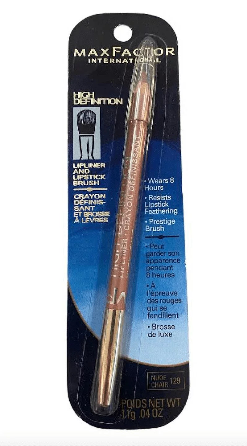 and Nude Lipliner 129 High Lipstick Max Brush Definition Factor