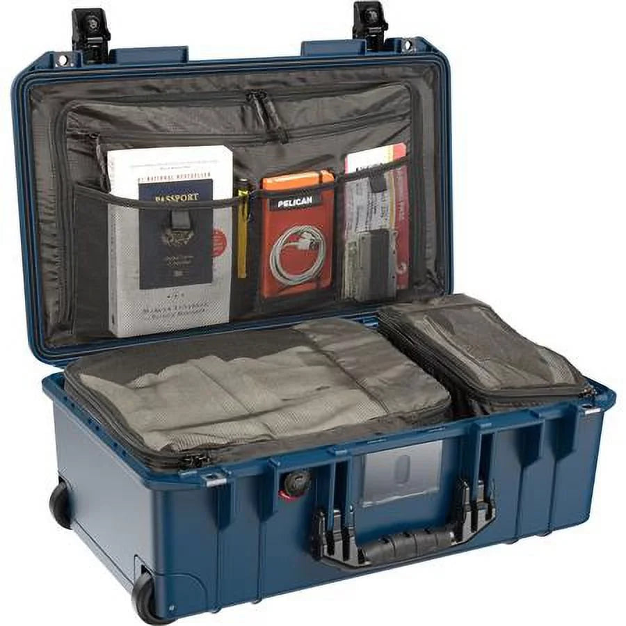 and with Air Organizer Wheeled Cubes, Packing Travel Indigo Case Carry-On 1535TRVL Lid