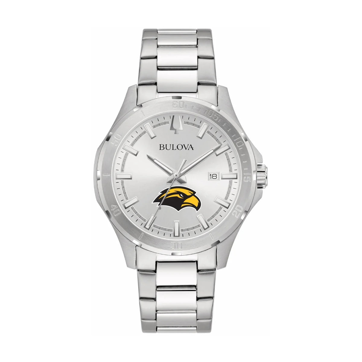 Watch Miss Sport Silver Golden Classic Steel Bulova Stainless Eagles Southern