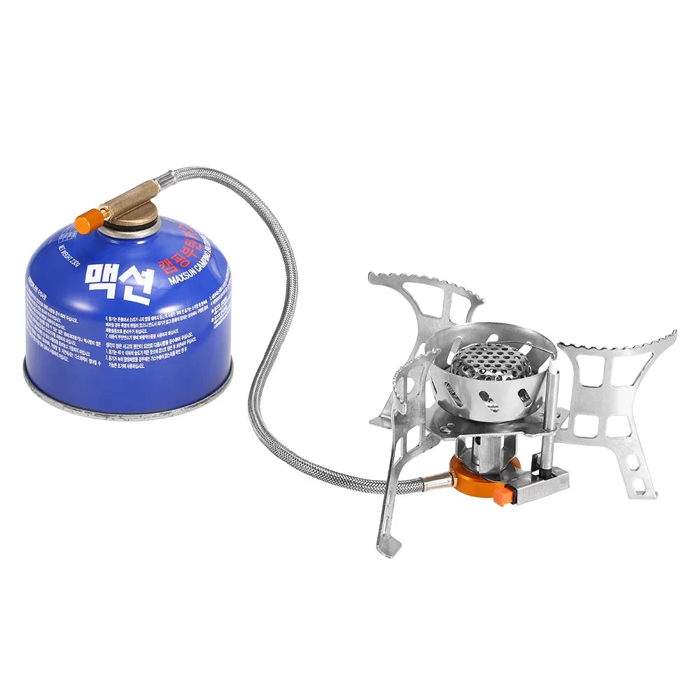 Cooking with Outdoor Dcenta Head Gas Adapter Foldable Split Conversion Camping Gas Portable Windproof