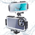 14/14 Waterproof Housing,40m/130ft for 15 Case Shockproof Waterproof Valve Diving Underwater Diving iPhone 12/12 Upgrade One-Way Pro / / Dustproof Pro / 13/13 Case Pro IP68 Pro