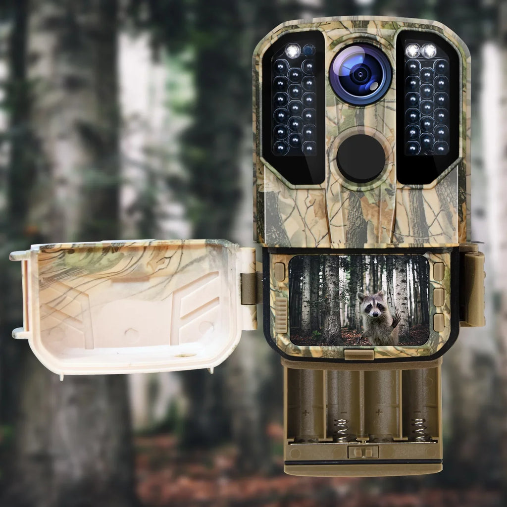Infrared Trail Cam Game WiFi IP66 Hunting Bluetooth Night Outdoor 20MP Trail Camera Wildlife 1296P CAMPARK 65FT Waterproof Deer Vision Camera