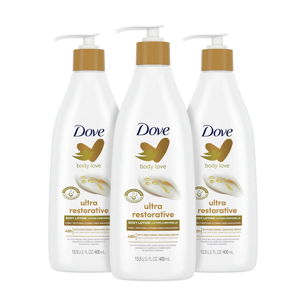 Improves Body Care Pack For Dry Oz. Very 3 Dove Body Restoring Lotion Skin Dry Visibly Of Reoccuring 13.5 Love Skin