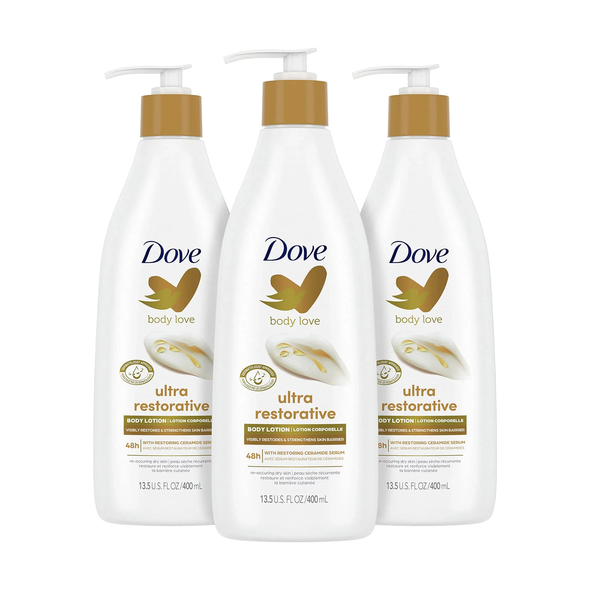 Improves Body Care Pack For Dry Oz. Very 3 Dove Body Restoring Lotion Skin Dry Visibly Of Reoccuring 13.5 Love Skin