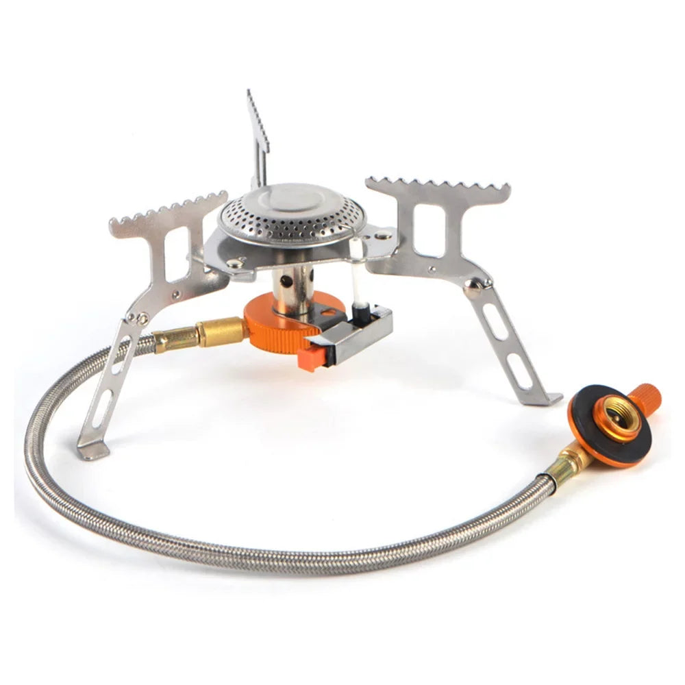 for Backpacking Stoves, Outdoor, Camping Windproof stove Lightweight Portable Silver