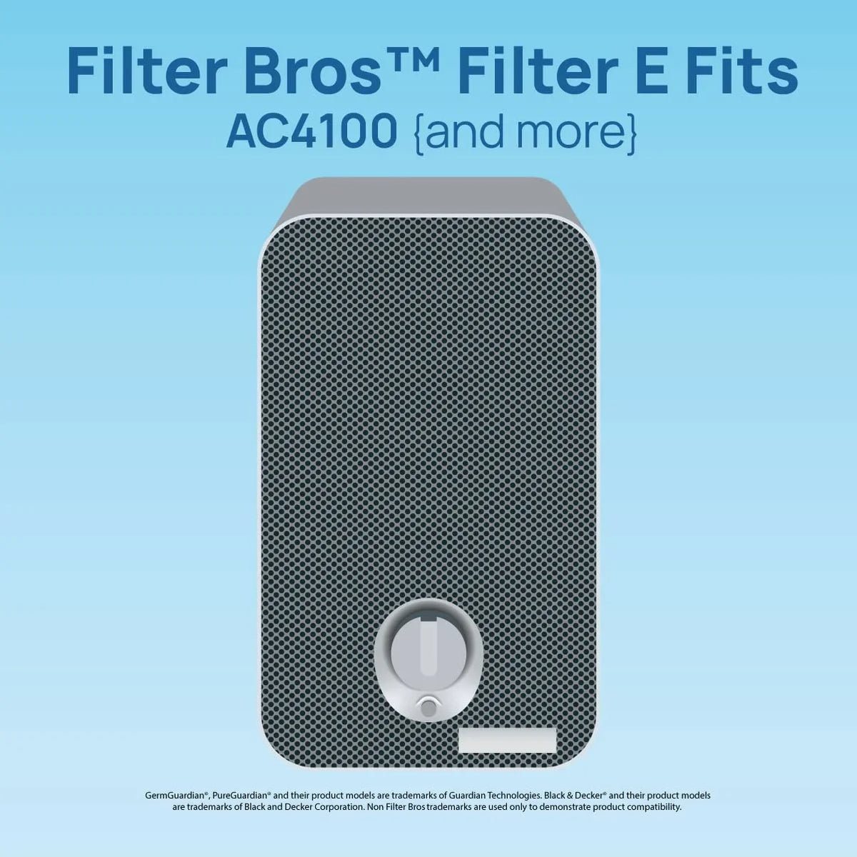 AC4175 E Replacement FLT4100 Filter Bros Fits AC4100 GermGuardian HEPA Filter