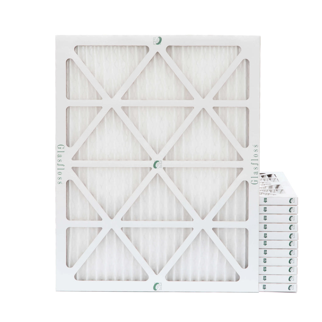 x 14x20x1 x Glasfloss. by MERV Air 10 Pack 13-1/2 Pleated 7/8 Filters 19-1/2 Size: 12 Actual of