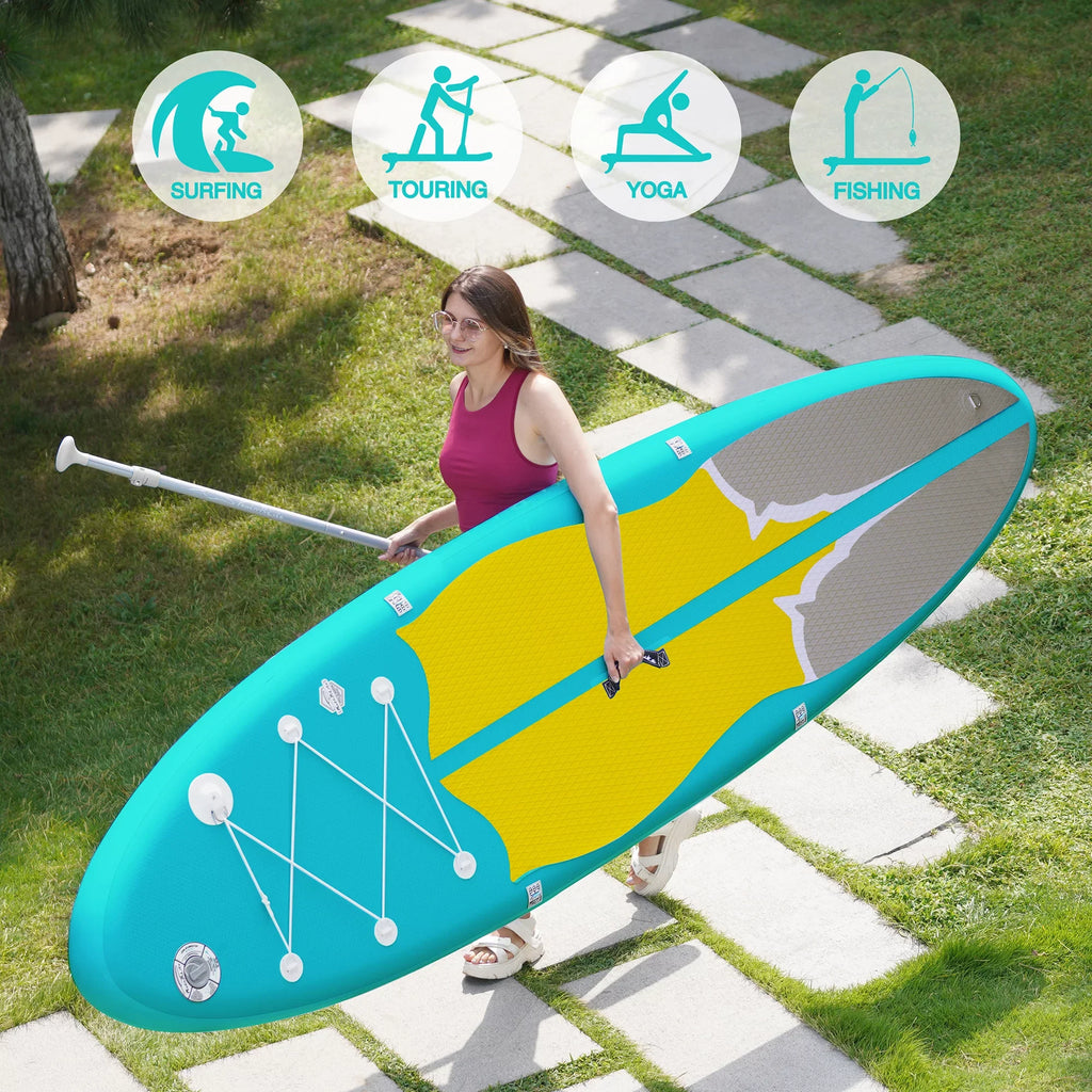 Camera Adapter Paddle Inflatable Stand Folding Board Adjustable Paddle Yellow Base Medium Portable Up Accessories, Feath-R-Lite Board, Inflatable, Aluminum Lightweight Alloy Blue Unisex Paddle SUP