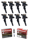 8 4.6L E350 ISA for E150 E250 and Spark SP479 8 Replacement 6.8L of 5.4L F350 1998-2019 E450 Plugs Coils Brand & Ford Motorcraft F150 Set F250 with Compatible FD503 Ignition
