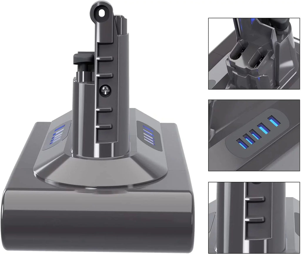 SV12 Compatible Battery Stick Battery 25.2V 5000mAh V10 Replacement Cordless Dy-son Motorhead with Dy-son V10 Animal Cleaner V10 V10 Zmoon Absolute Fluffy V10 for Vacuum V10