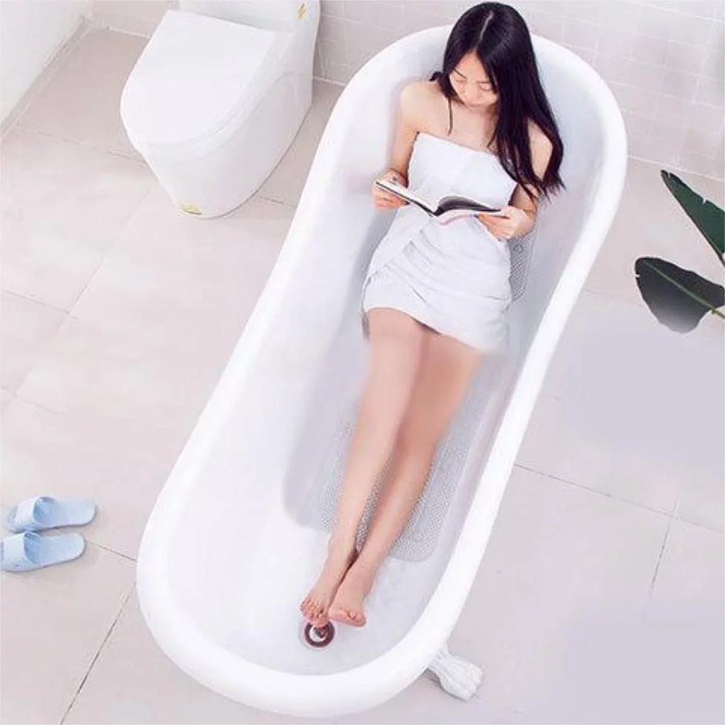 Bathtub inch Cushion, Mat Bath Pillow Gemdeck 49×14 Body Spa Bath Non-Slip Pillow Full