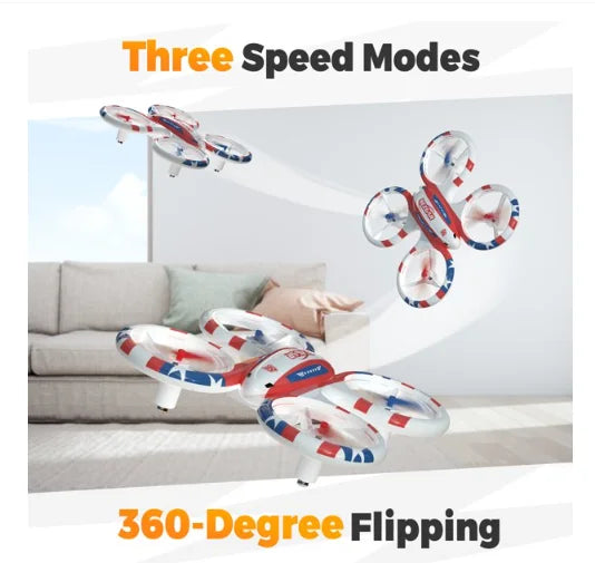 RC for for Kids, Stunt White Drone, Drone HQ051 Drones Refurbished Drone up Drone Indoor Glow Bezgar Mini Stunt Kids 2.4GHz Boys,