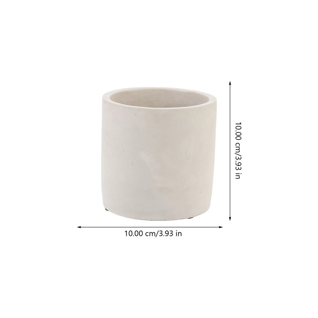 Planting Pot Cement Flower 2Pcs Pot Household Multi-function Succulent