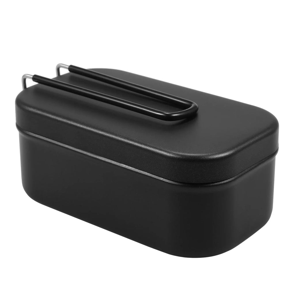 Camping Fishing Steaming Board Lunch Mountaineering 800ml Mess Box Cookware with 4pcs Cutting Rack Backpacking for Kit Hiking