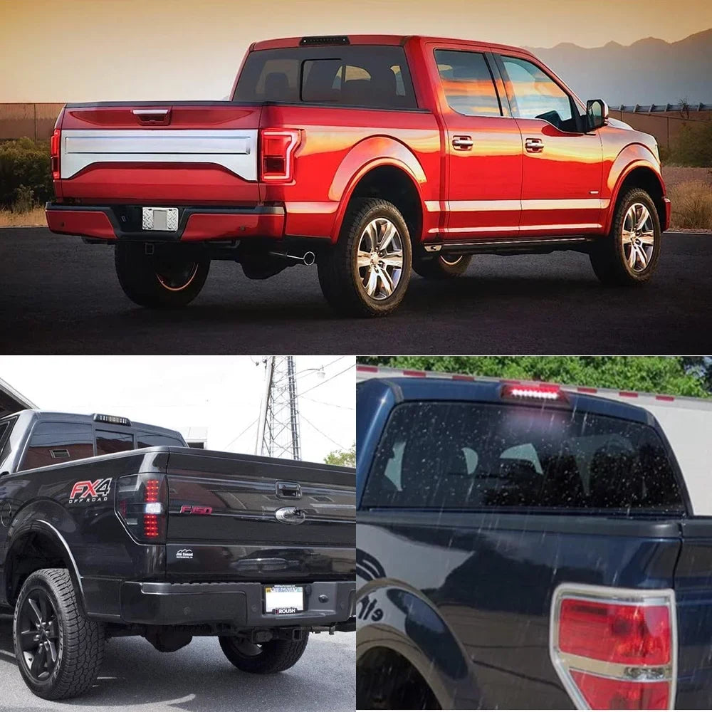 Brake For 2009-2014 3rd Light/Rear Power Saving, The F150, Light Smoked IP67 Cargo Ford Waterproof
