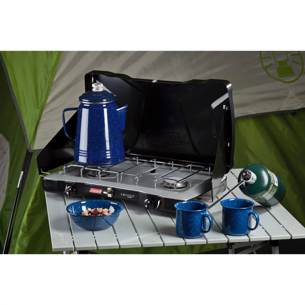 Triton™ Coleman® 2-Burner Propane Camping Gas Stove,