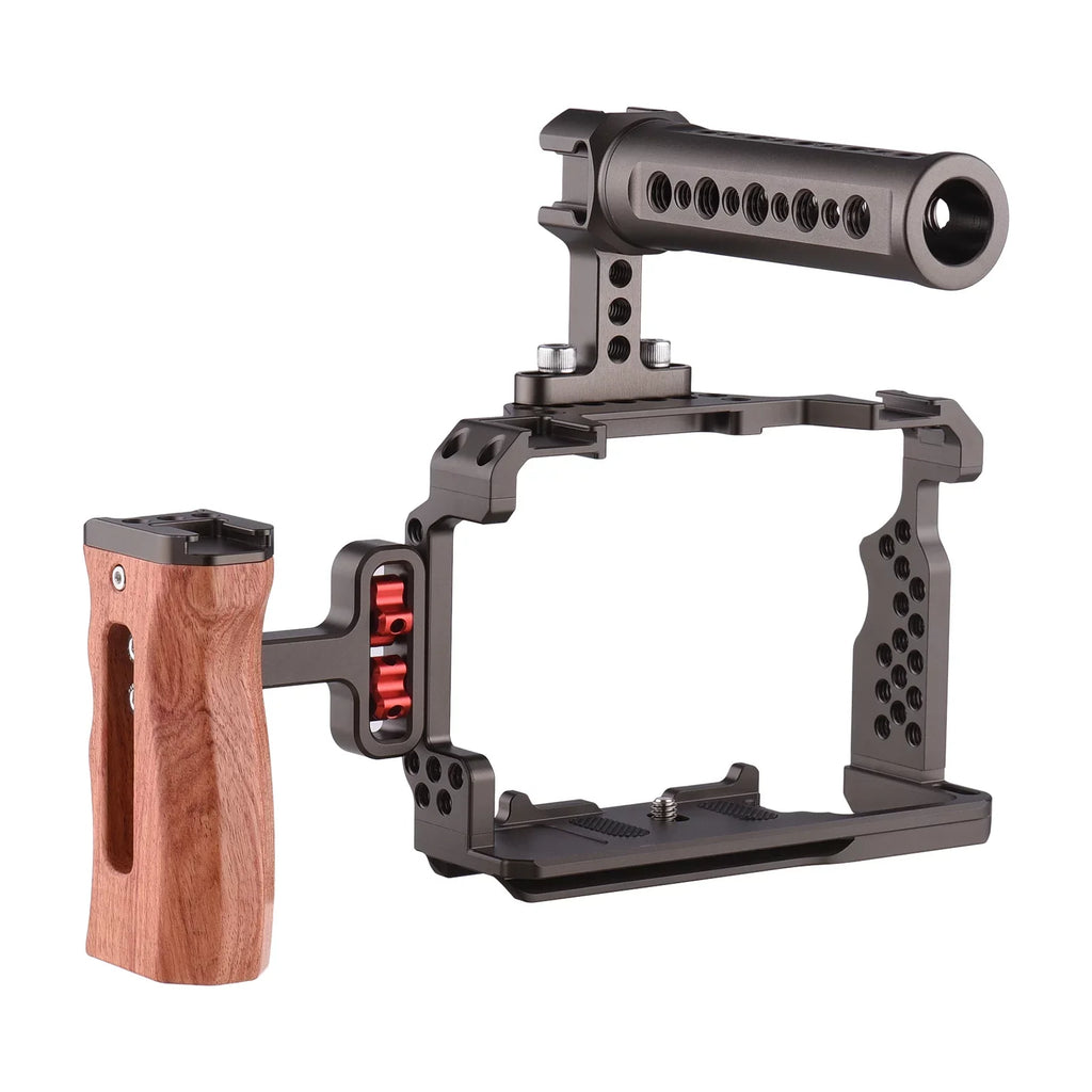 Sony A7 A7III A7R Cage Replacement III/ Video Kit for Grip with Handle Wooden 7299 Alloy II/ Aluminum Rig