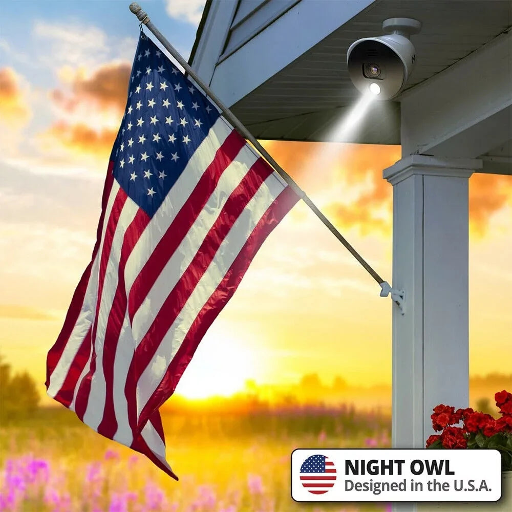 Indoor/Outdoor Spotlights Owl Ultra HD Motion-Activated Built-in Wired Night 4K