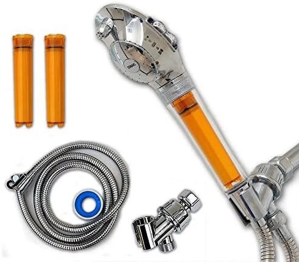 pressure chlorine shower chloramines low removes filters - 2 - with high filter - 99.9% included to head flow up of and shower by water