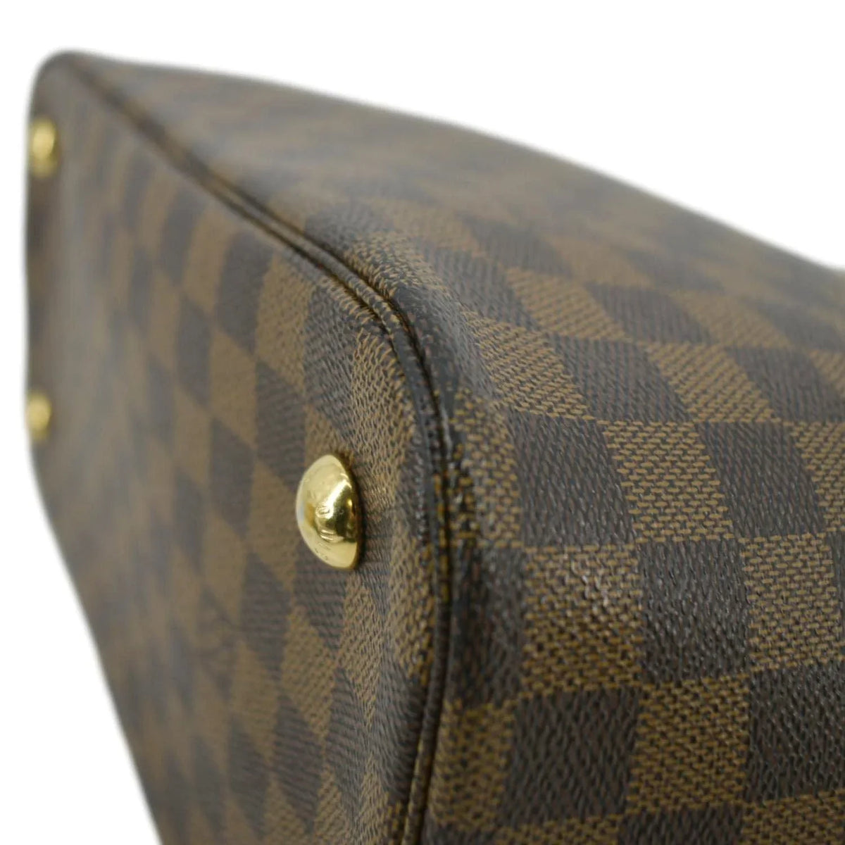 Ebene Bag Pre-owned LOUIS Tote Damier VUITTON Brown Belmont