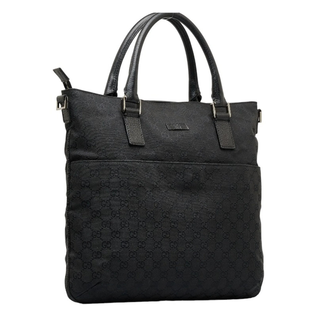 GG handbag Pre-Owned bag 122797 GUCCI leather Gucci (Good) tote ladies black canvas