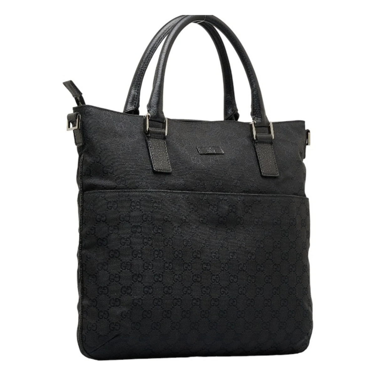 GG handbag Pre-Owned bag 122797 GUCCI leather Gucci (Good) tote ladies black canvas