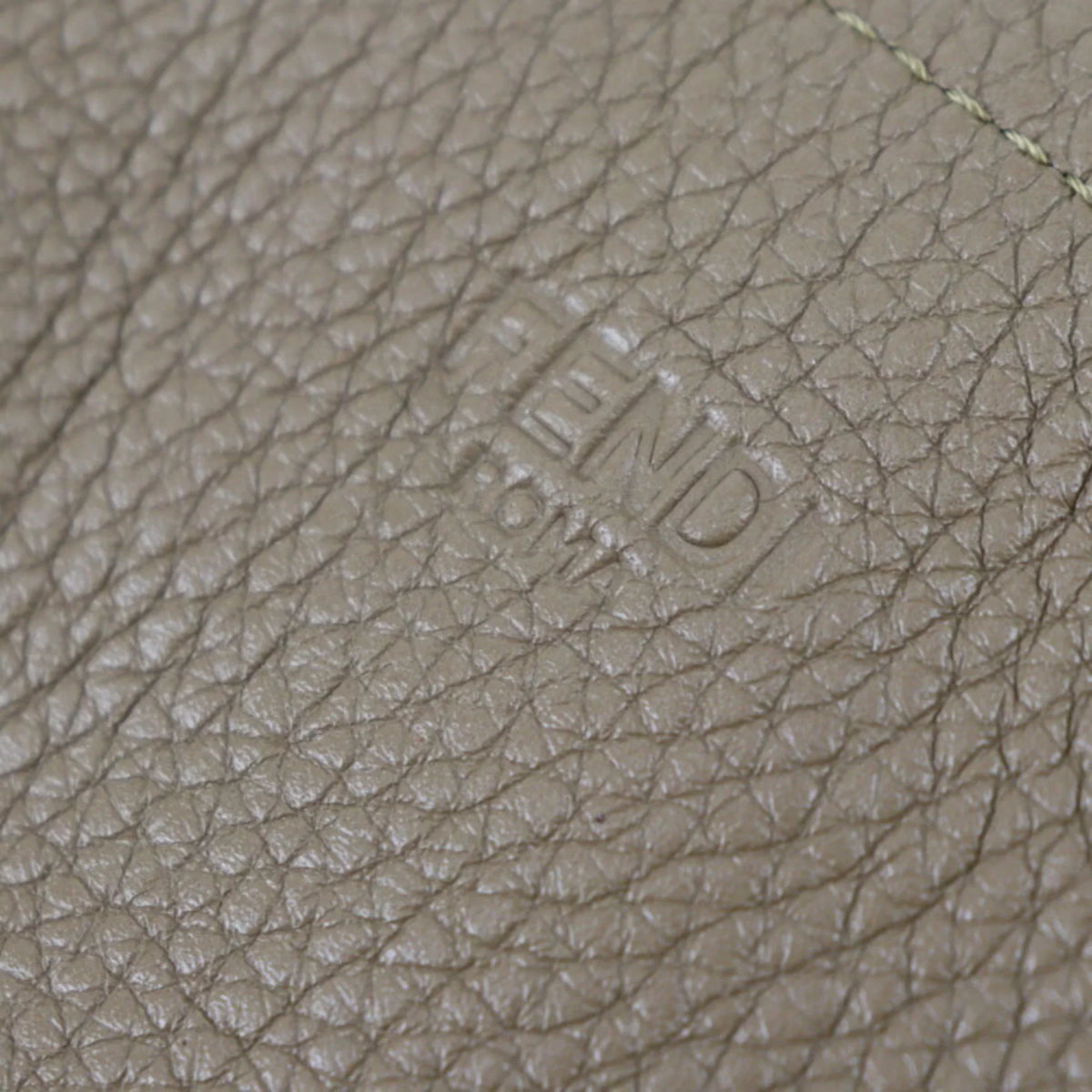 Coffee 7VA426 Shoulder Cup (Like New) Brown Leather Pre-Owned FENDI Pattern Tote Bag Fendi Series