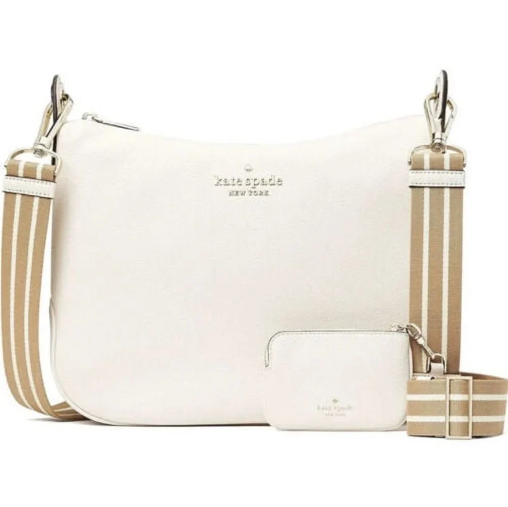 Parchment Bag Pouch + Kate Large Zip Crossbody Pebbled Rosie Spade Leather